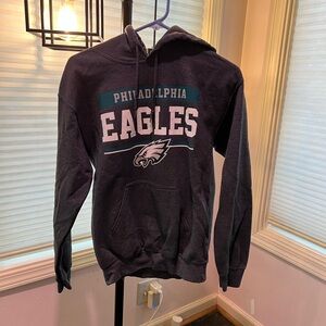Team Apparel Philadelphia Eagles Charcoal Hoodie- Women’s Small